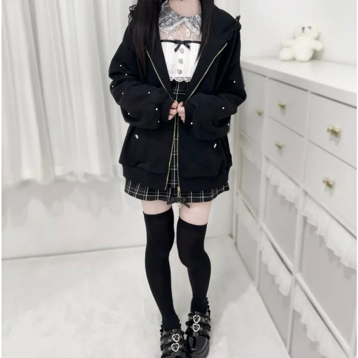 Kawaii Harajuku Bunny Ear Hoodie