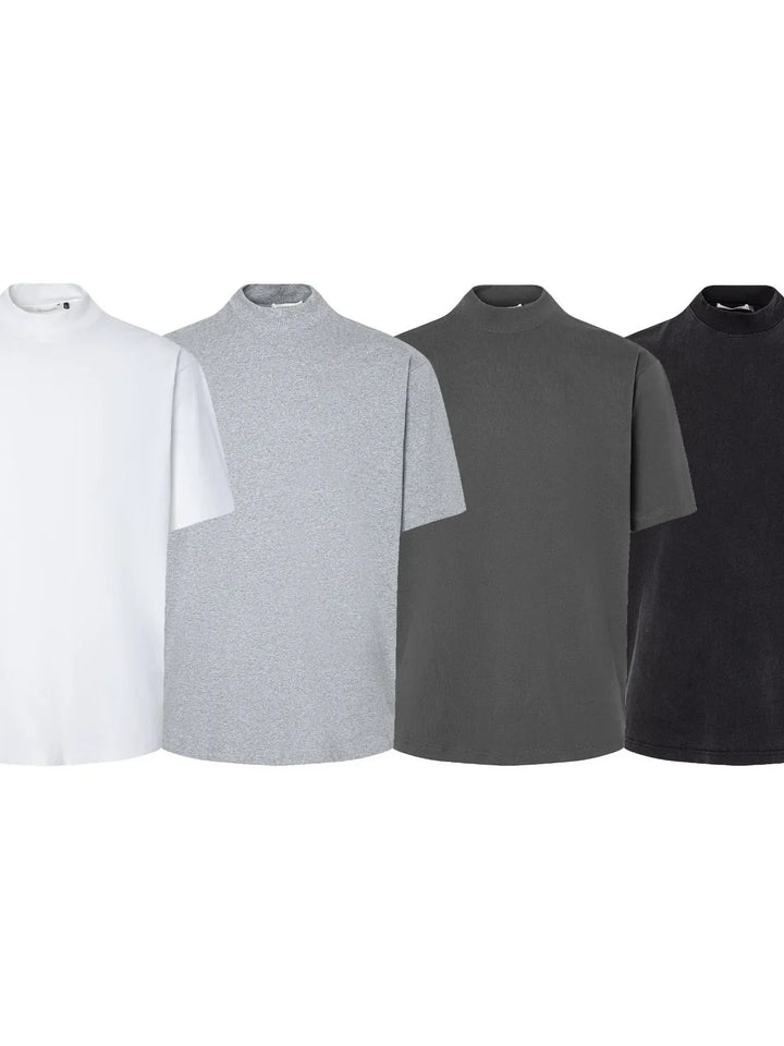Men's Mock Neck Short Sleeve T-Shirt