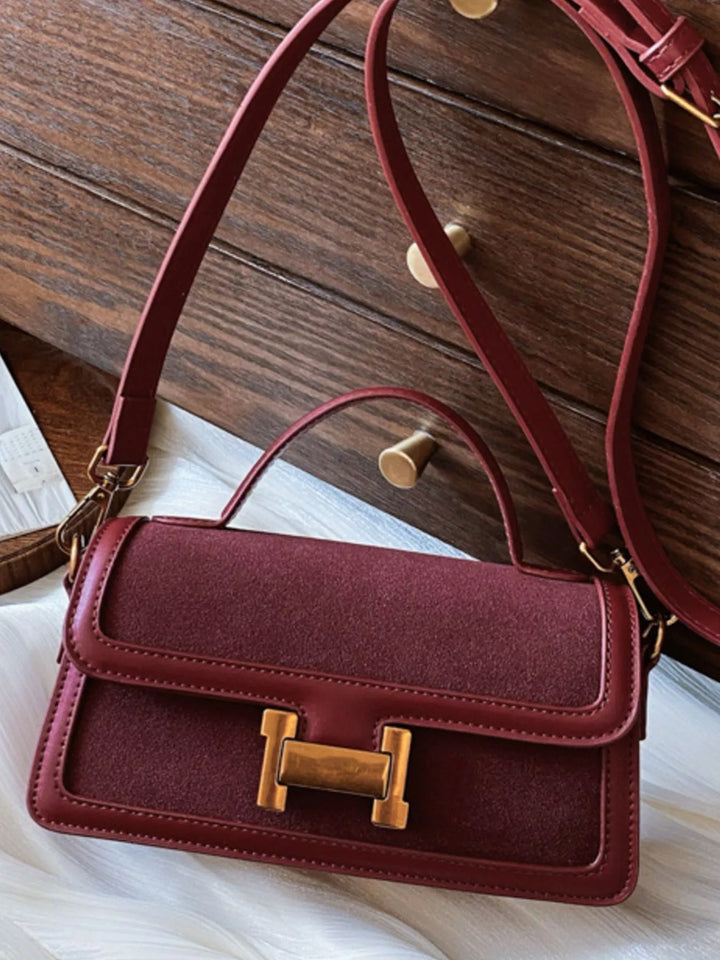 Golden Buckle Crossbody Bag