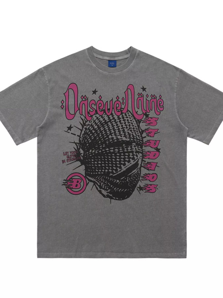 Men's Graphic Round Neck Half Sleeve T-Shirt