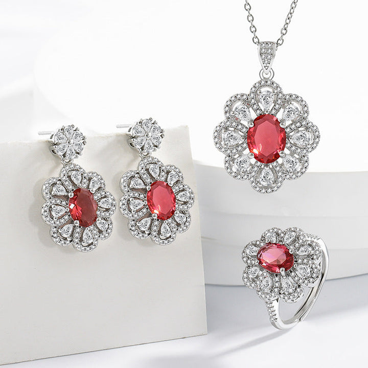Bride Jewelry Earrings Necklace Jewelry Suit