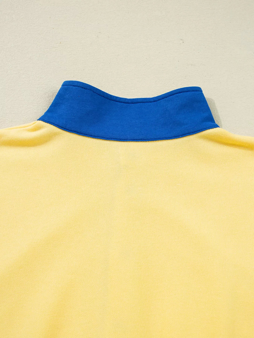 Color Block Patchwork Half Button Top and Shorts 2pcs Set