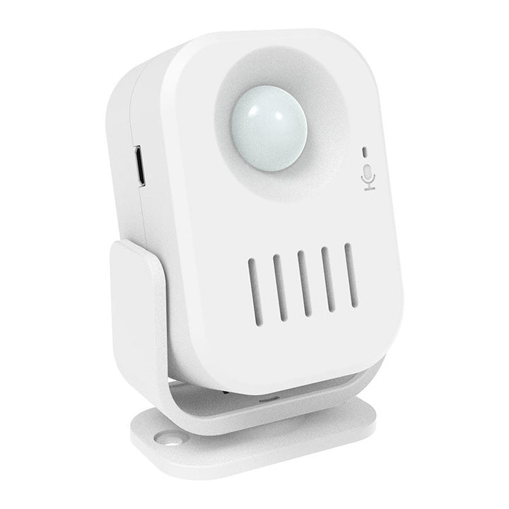 Voice-announcing Alarm-enabled Doorbell