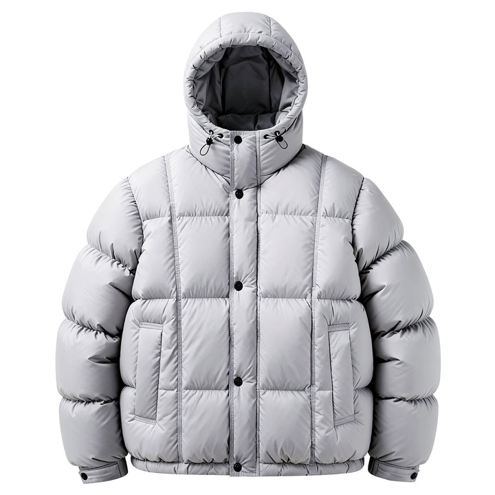 Men's Casual Loose-Fitting Hooded Down Jacket