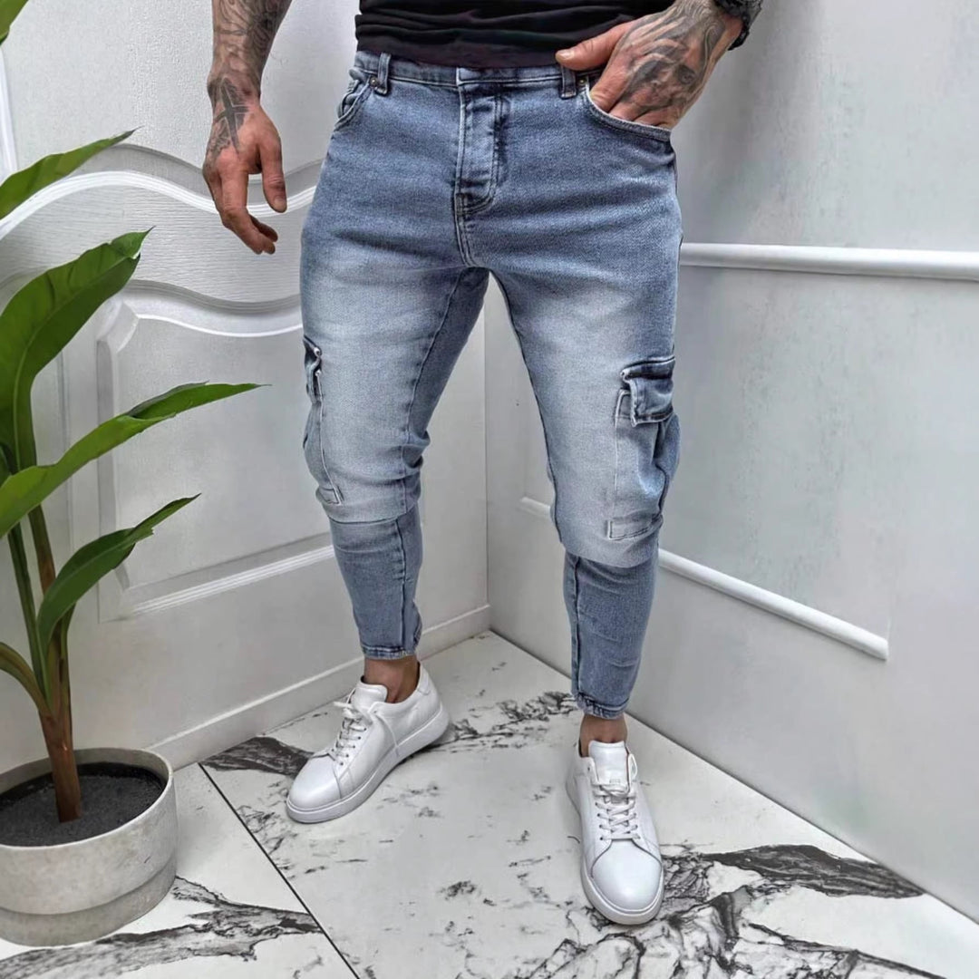 Fashionable Leopard-print Trendy Comfortable Denim Jeans