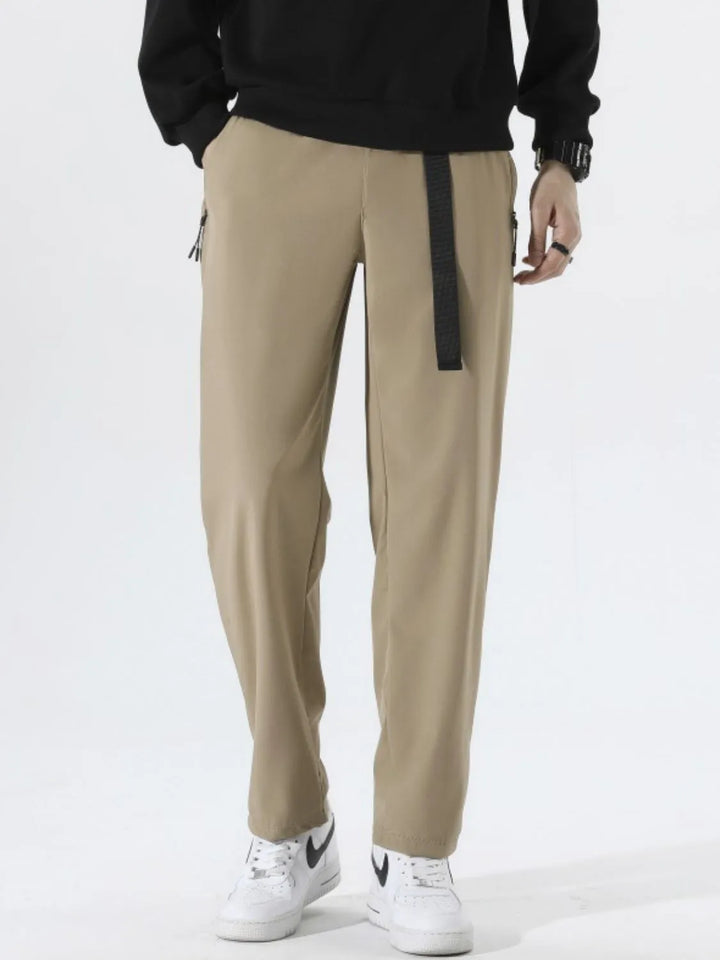 Men's Plus Size Solid Loose Fit Pants