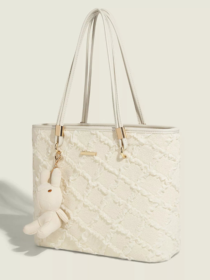 Textured Tote Shoulder Bag