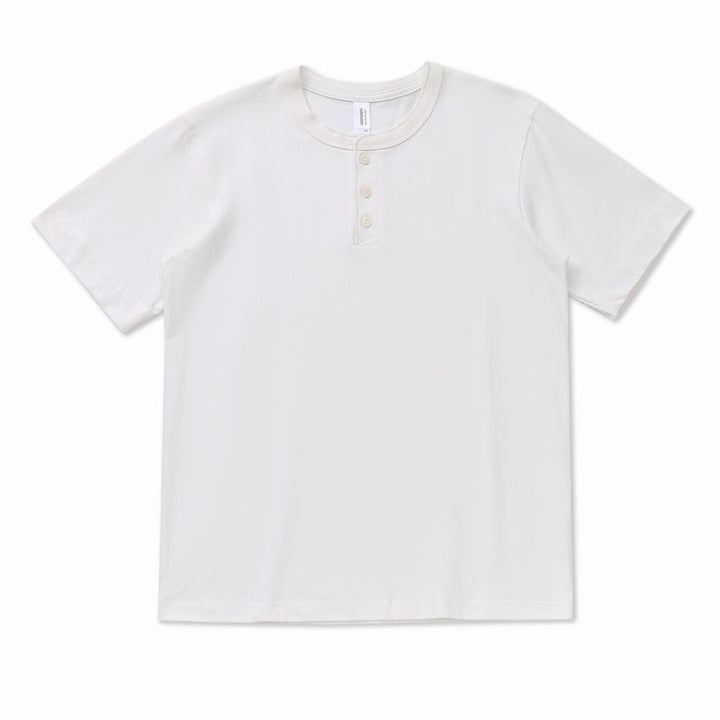 Men's Mandarin-collar Long-sleeve Shirt