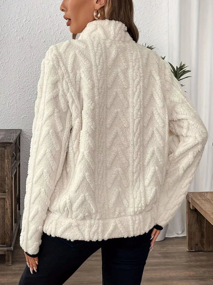 Cozy Sherpa Half Zip Sweatshirt