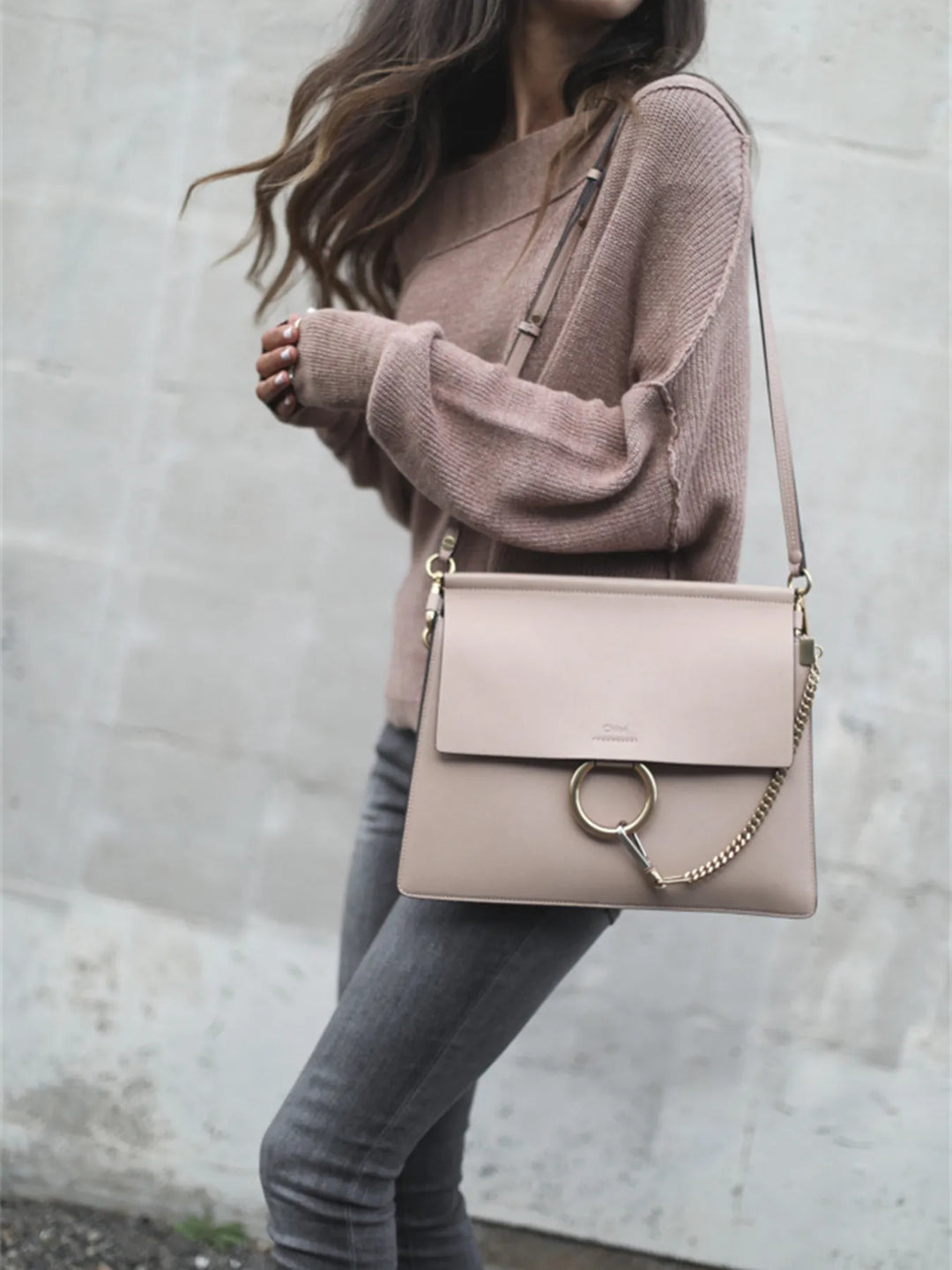 Ribbed Relaxed Fit Long Sleeve Sweater