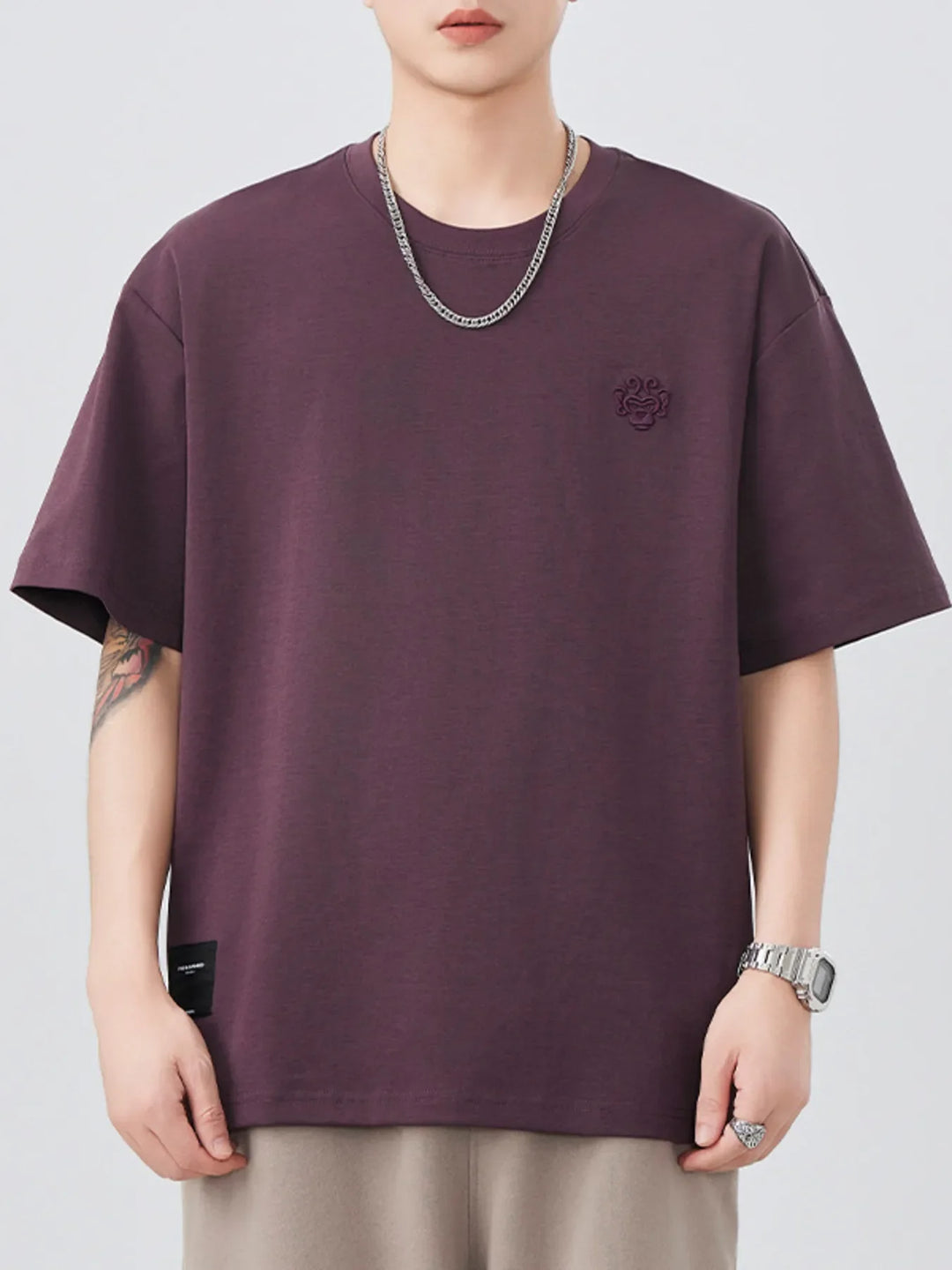 Men's Plus Size Round Neck Short Sleeve T-Shirt