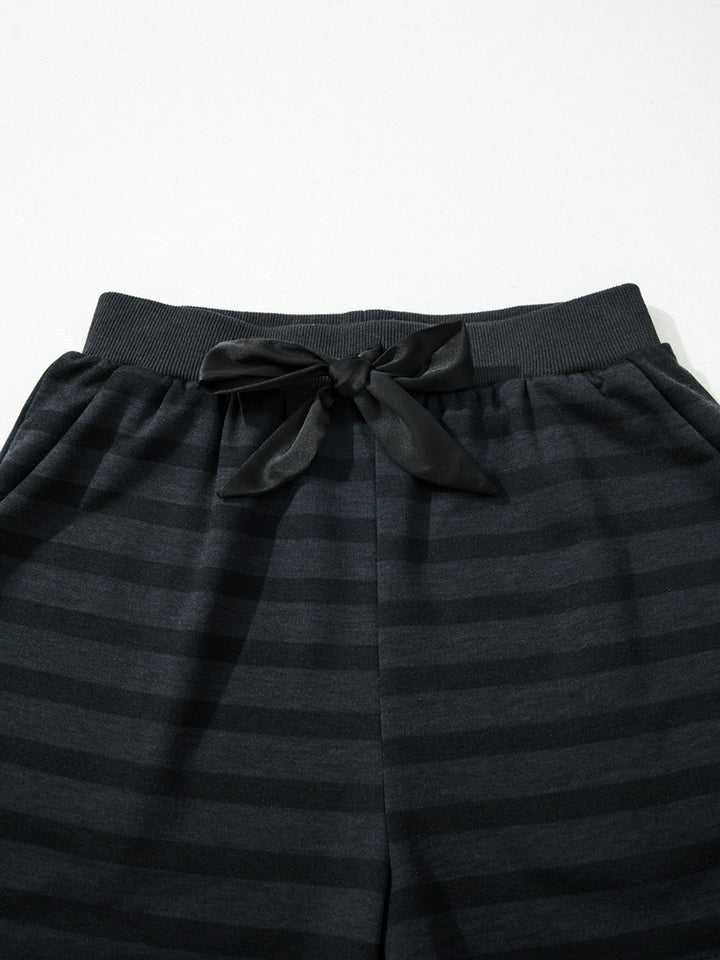 Long Sleeve Top and Shorts Two Piece Set