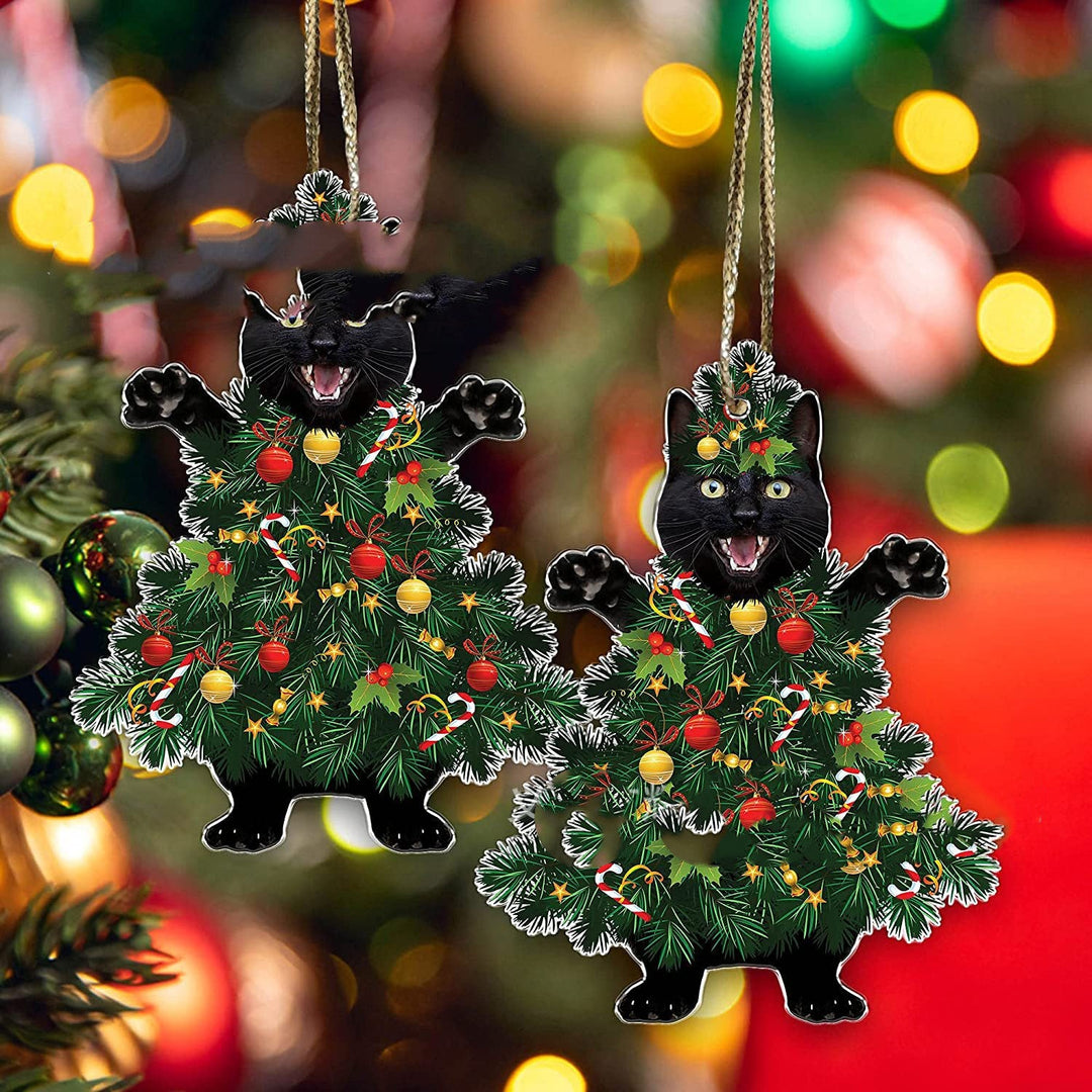 Black Cat Christmas Halloween Decoration Cat Decoration Pendant