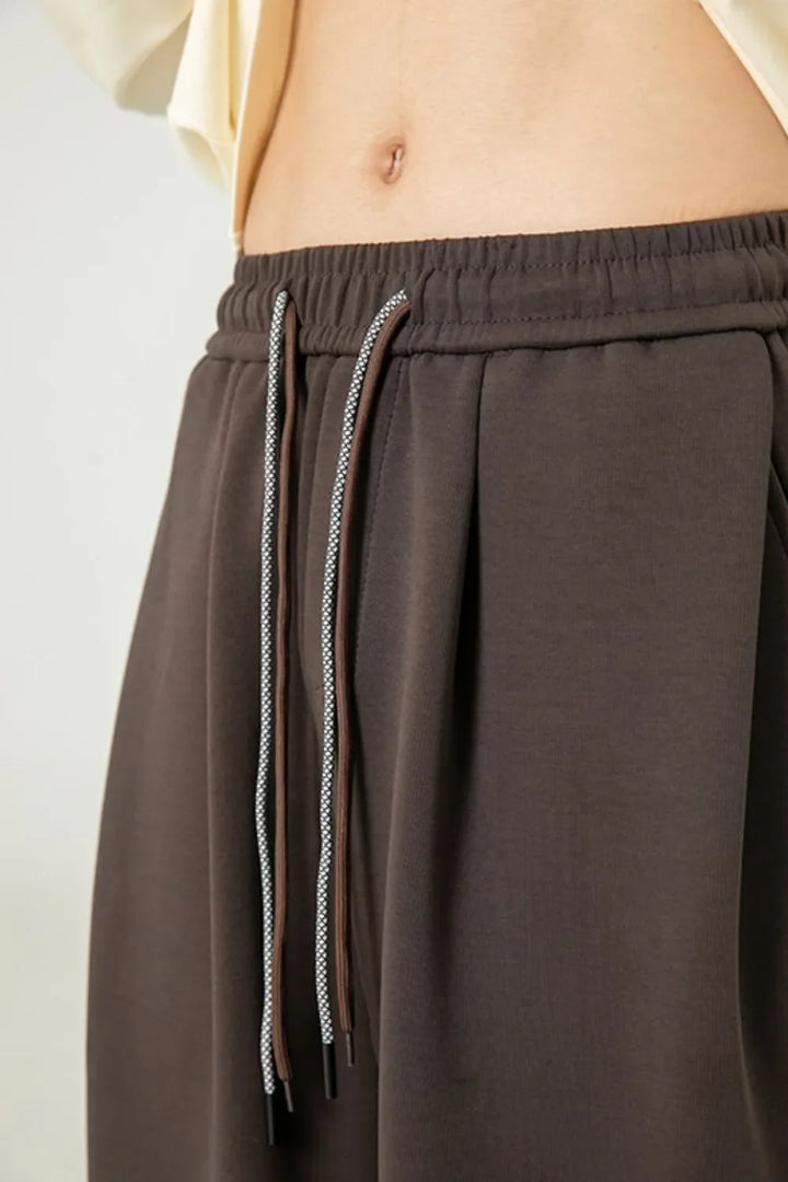 Men's Plus Size Drawstring Wide Leg Pants