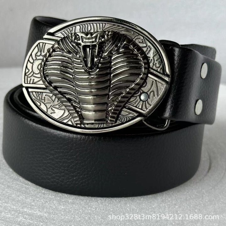 Smooth Buckle For Self-defense Trendy Punk-style Belt Buckle With A Distinctive Look