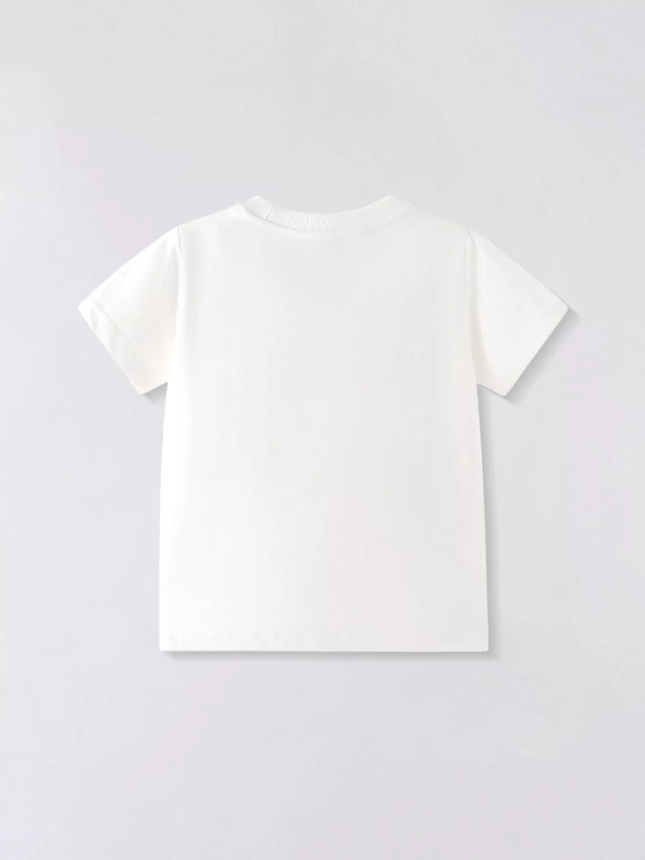 Children's Fire Truck Graphic Short Sleeve T-Shirt
