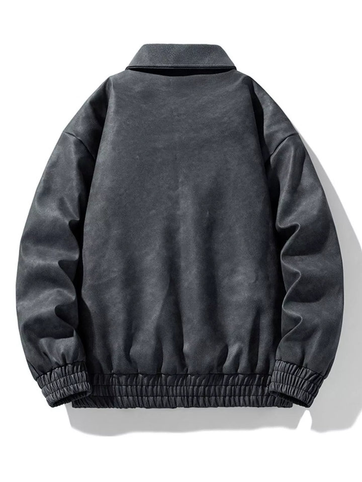 Men's Plus Size Zip Up Long Sleeve Jacket