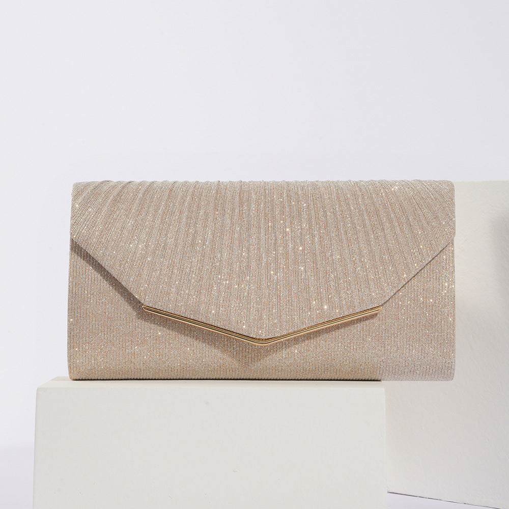 Vintage Womens Evening Clutch With Flap Pillow Bag Socialite Party Banquet Tote