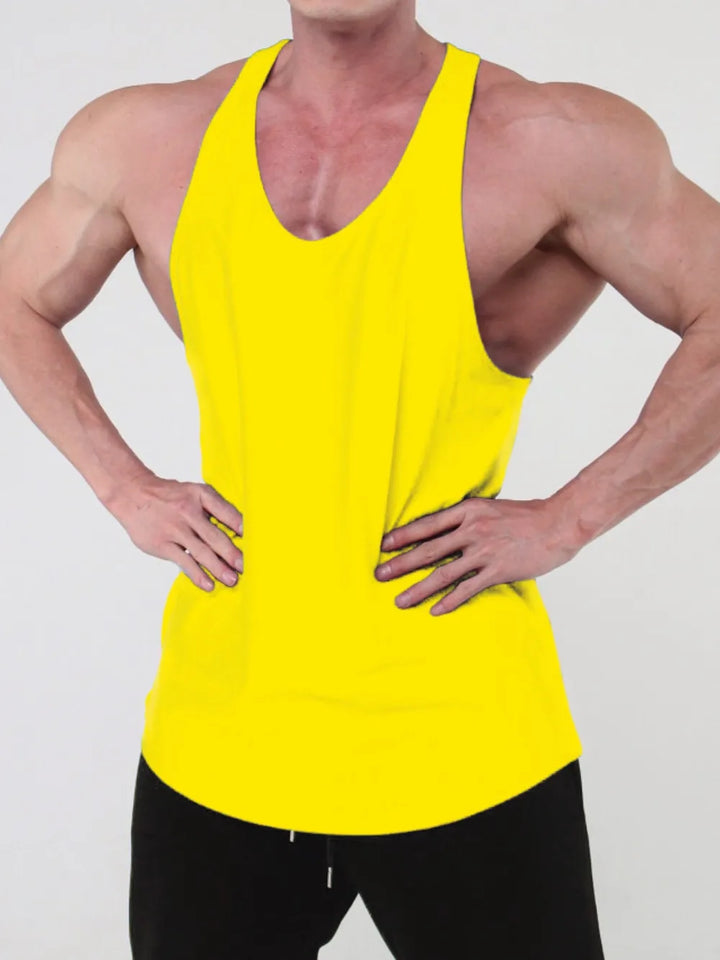 Men's Plus Size Round Neck Racerback Tank