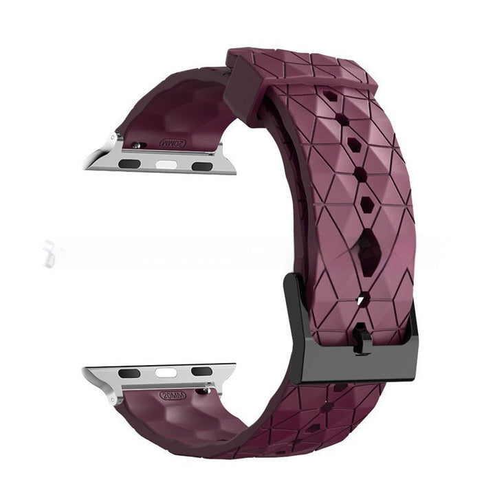Football-patterned Watch S9 Strap S10 Silicone Replacement Wristband
