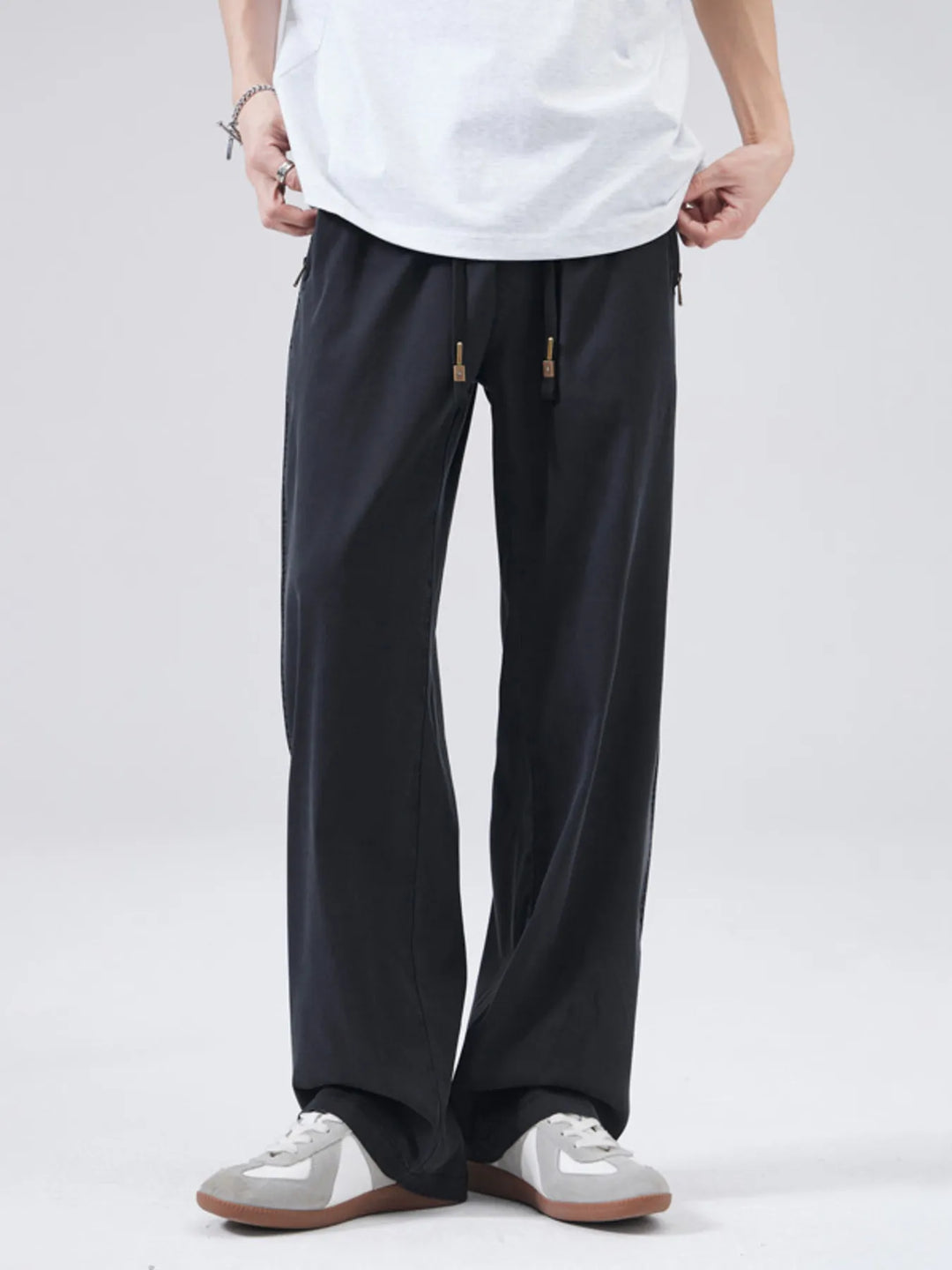 Men's Full Size Drawstring Wide Leg Pants Plus Size