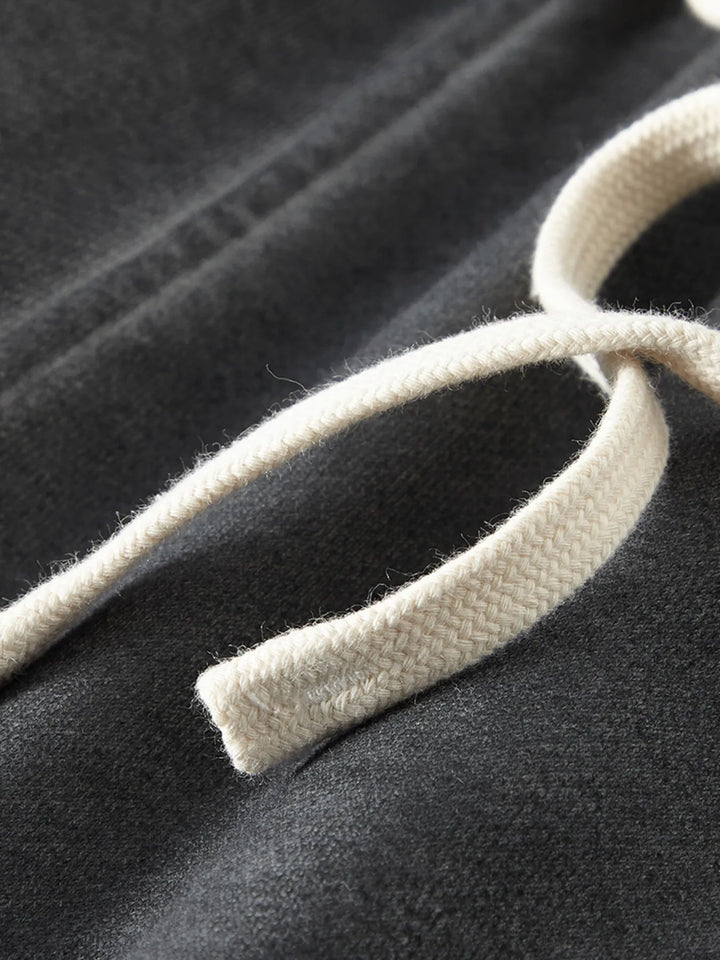 Men's Drawstring Washed Straight Sweatpants