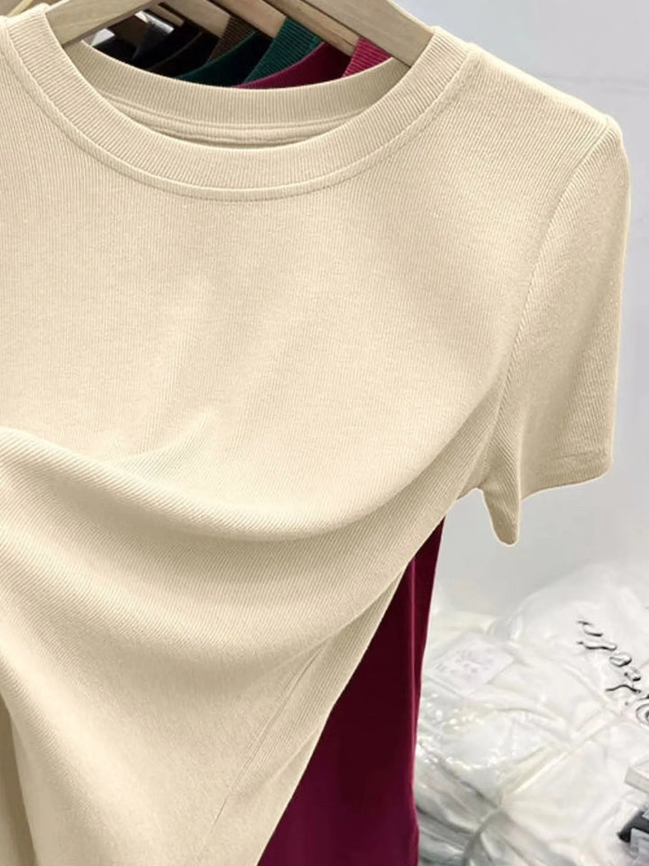 Crew Neck Short Sleeve T-Shirt