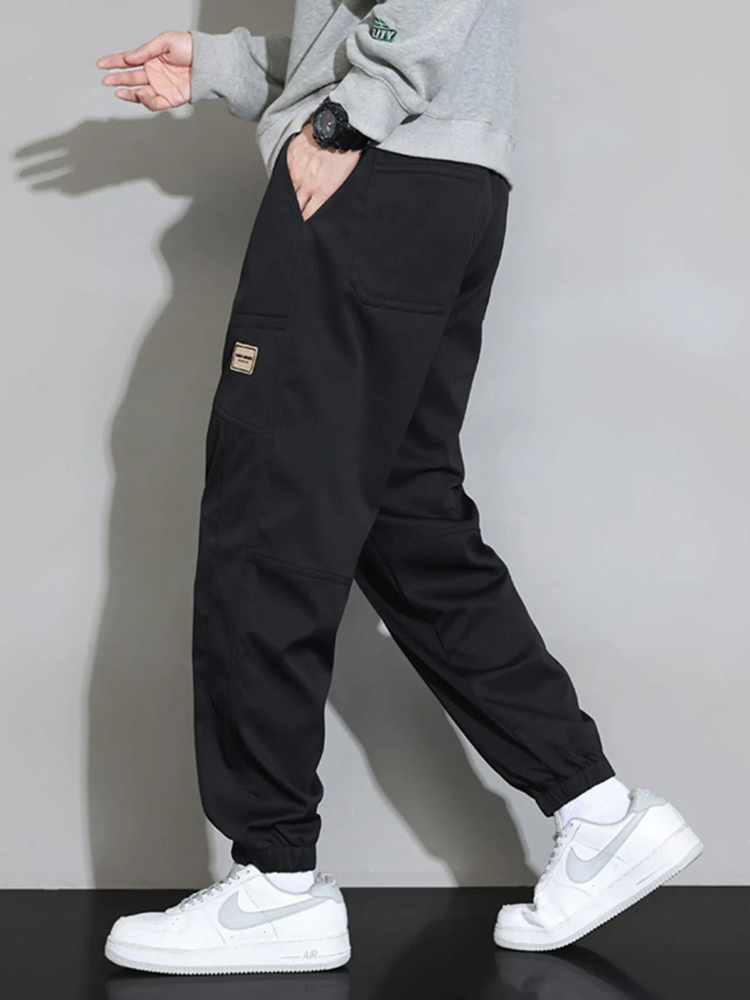 Men's Plus Size Drawstring Loose Fit Pants