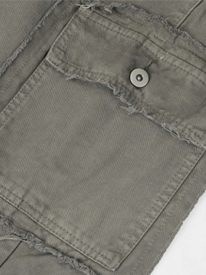 Men's Wide Leg Cargo Pants with Multi-Pockets
