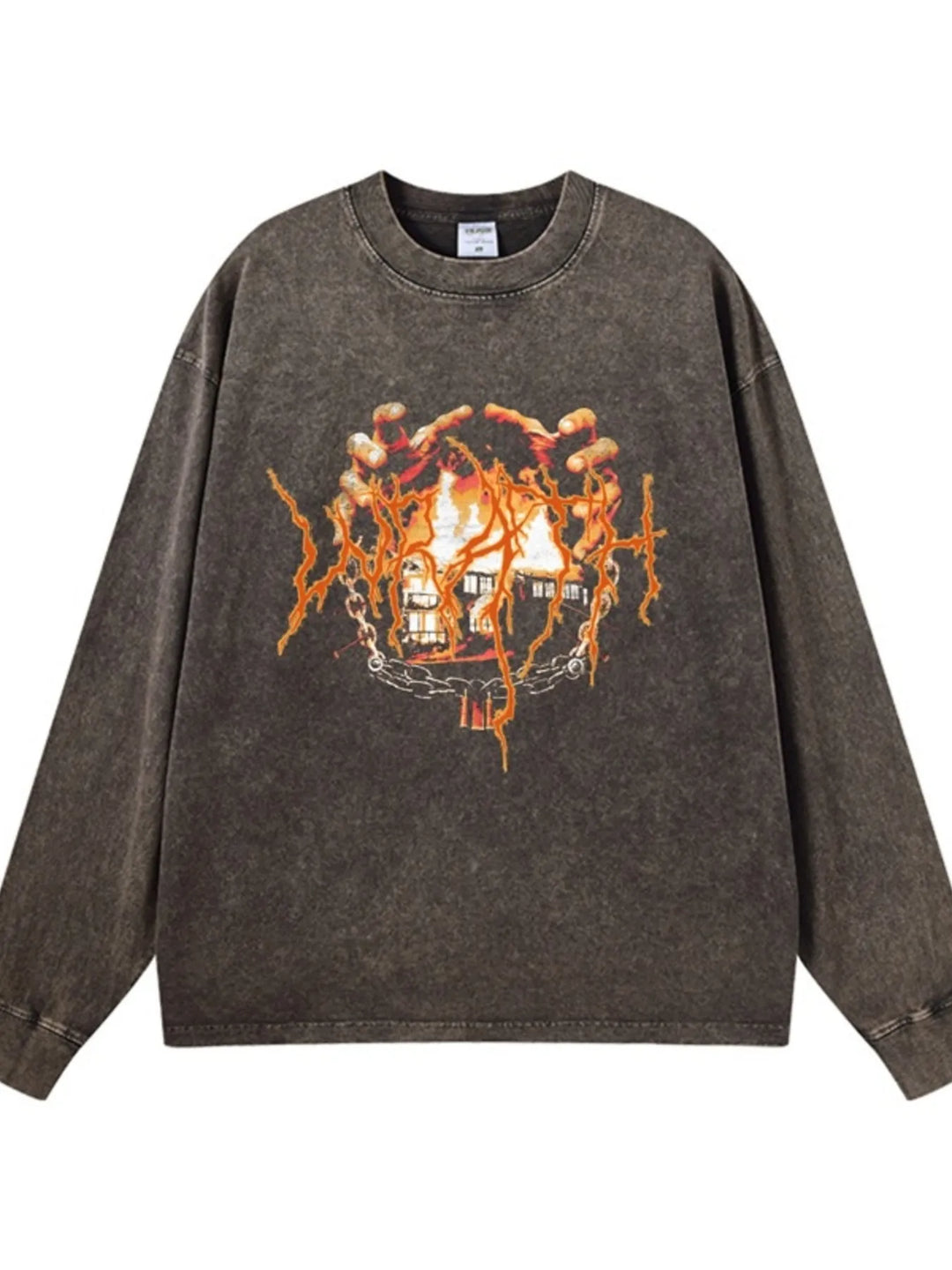 Men's Graphic Oversized Long Sleeve T-Shirt