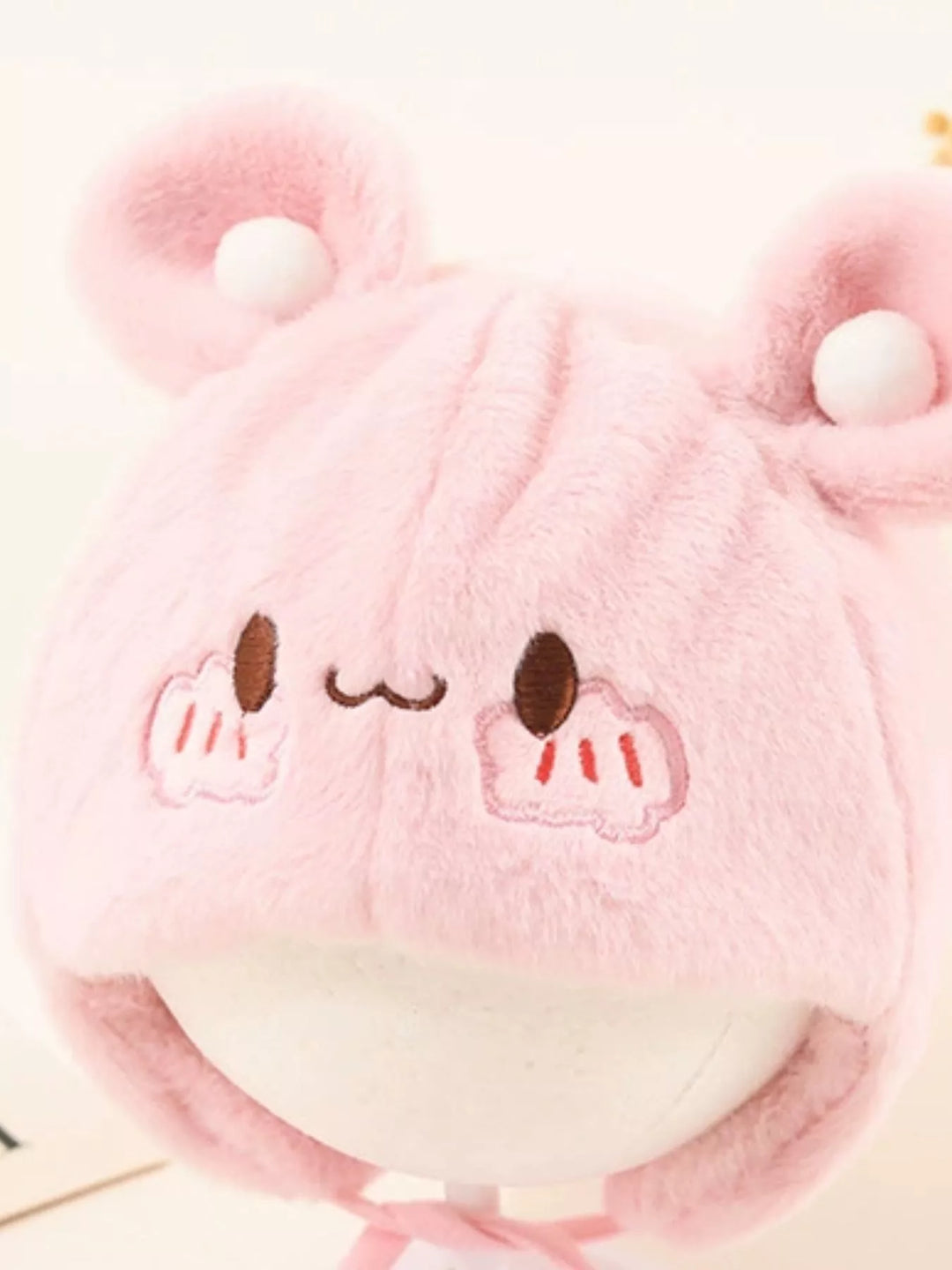 Children's Cute Bear Ear Plush Hat
