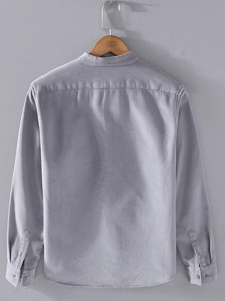 Men's Plus Size Button Up Long Sleeve Shirt