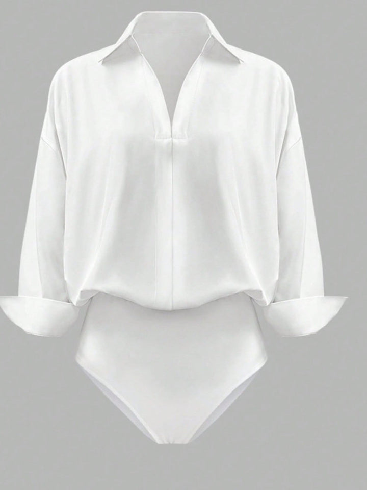 Button-Down Long Sleeve Bodysuit