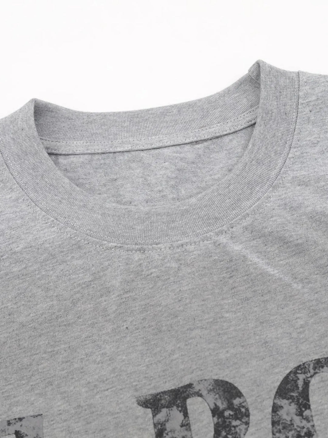 Men's Letter Graphic Round Neck Short Sleeve T-Shirt