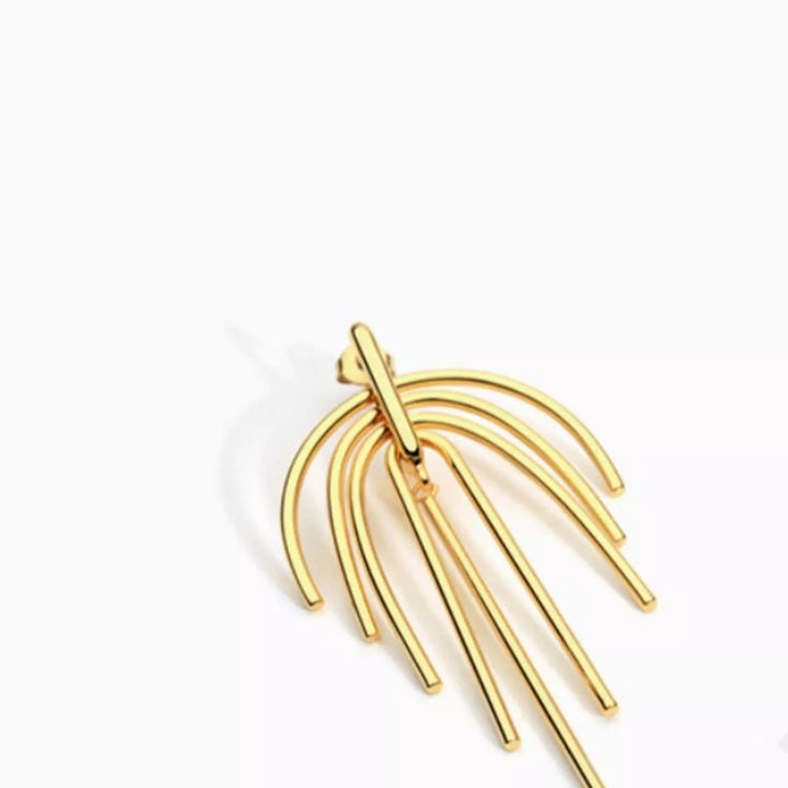 18K Gold-Plated Geometric Earrings