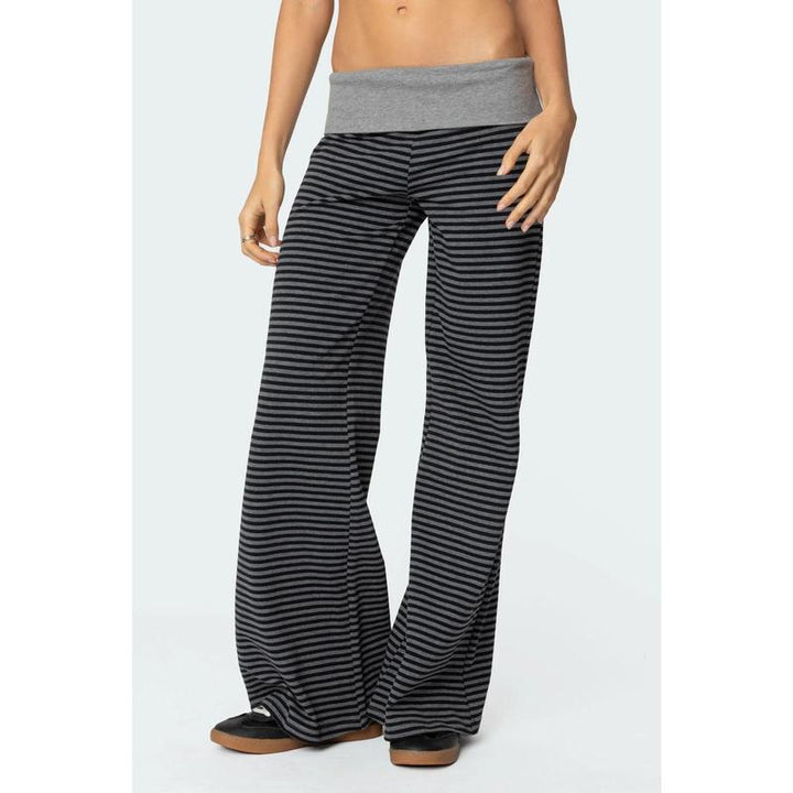 Womens Loose-Fit Foldable Casual Pants For Spring And Summer