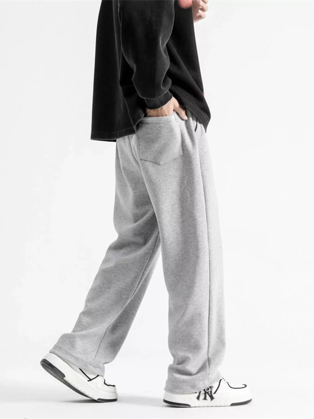 Men's Full Size Drawstring Wide Leg Pants Plus Size