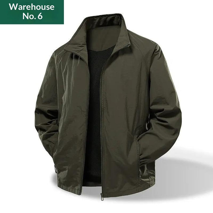 Versatile Loose-fit Stand-collar Jacket American-style Water-repellent