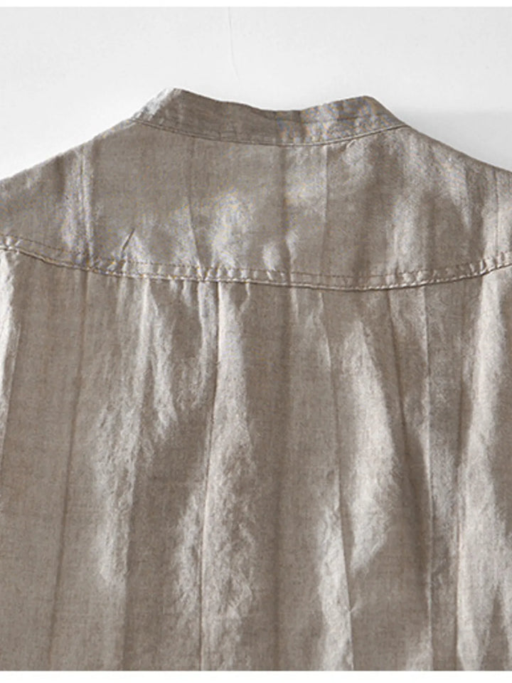 Men's Plus Size Button Detail Short Sleeve Shirt