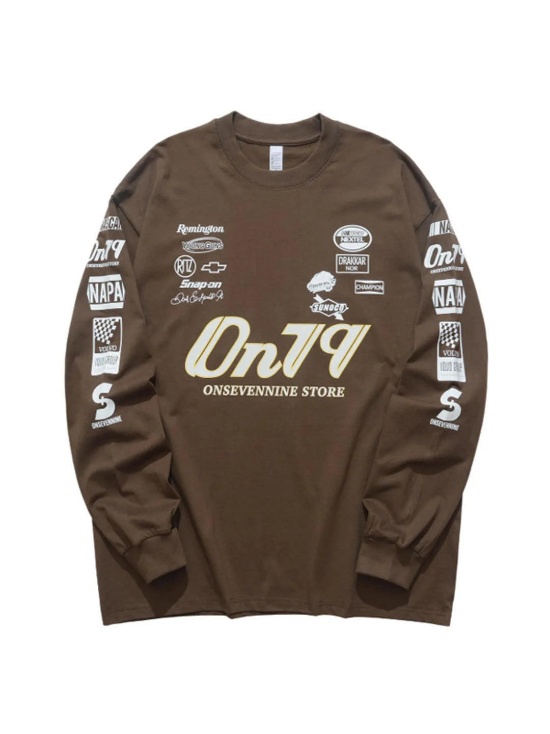 Men's Graphic Round Neck Long Sleeve T-Shirt