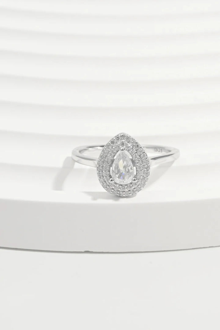 925 Sterling Silver Inland Zircon Ring