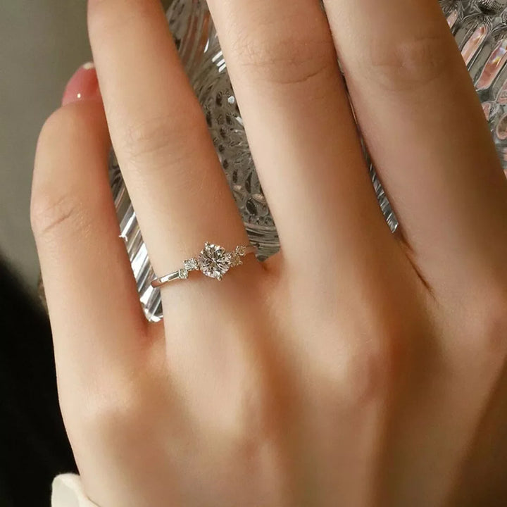 1 Carat Moissanite 925 Sterling Silver Ring