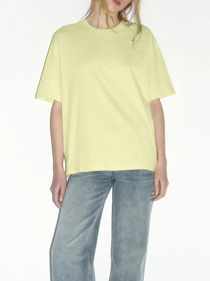 Plus Size Oversized Round Neck Short Sleeve T-Shirt