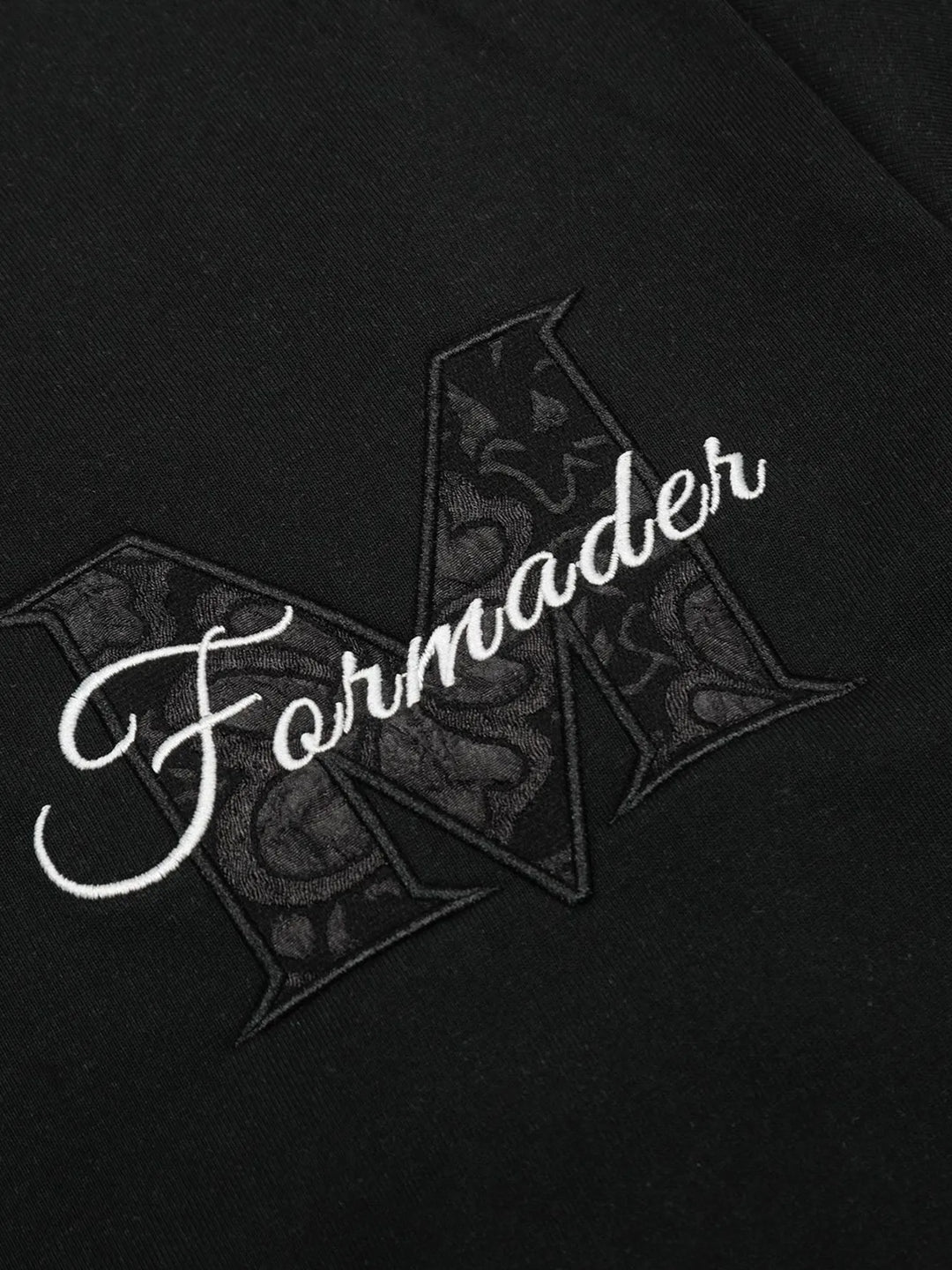 Men's Round Neck Embroidered Letter T-Shirt