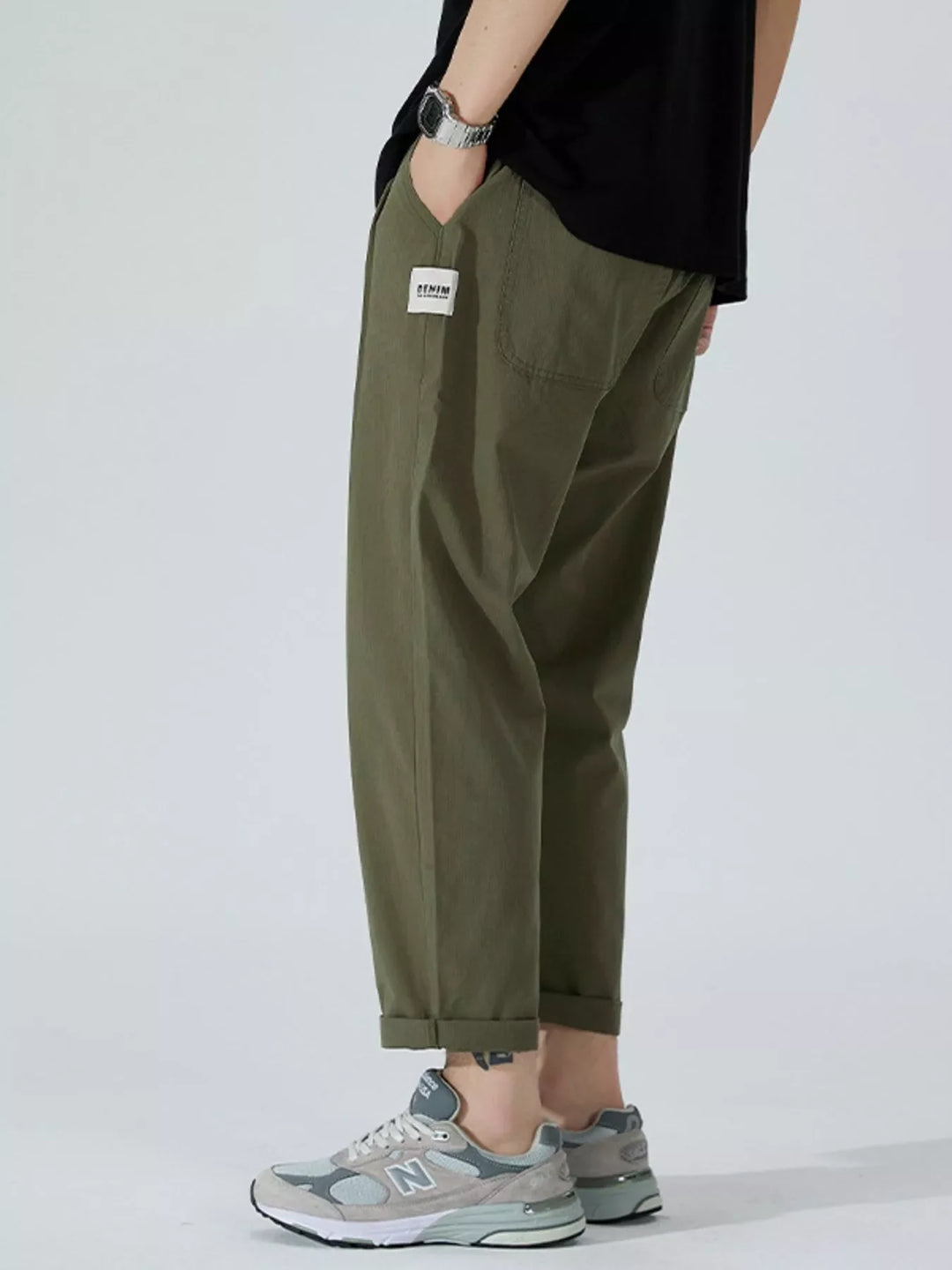 Men's Full Size Wide Leg Pants Plus Size