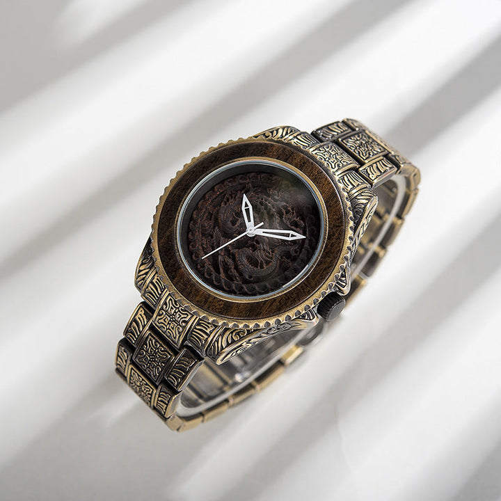 Wooden Watch Quartz Decoration