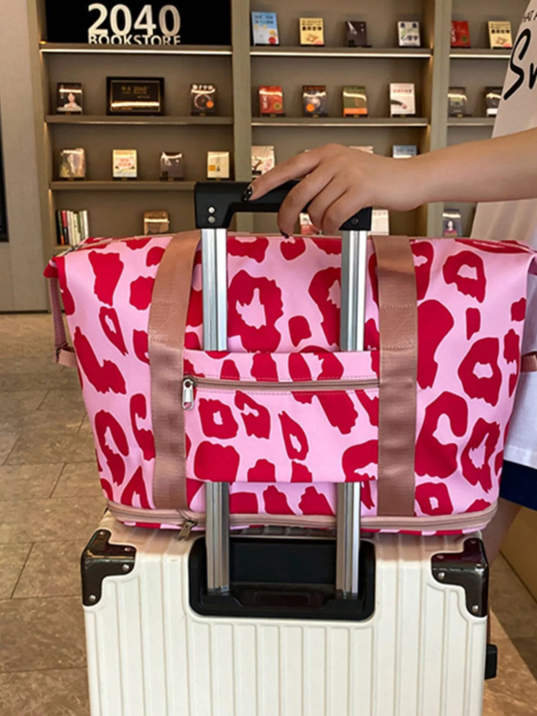 Leopard Print Travel Bag
