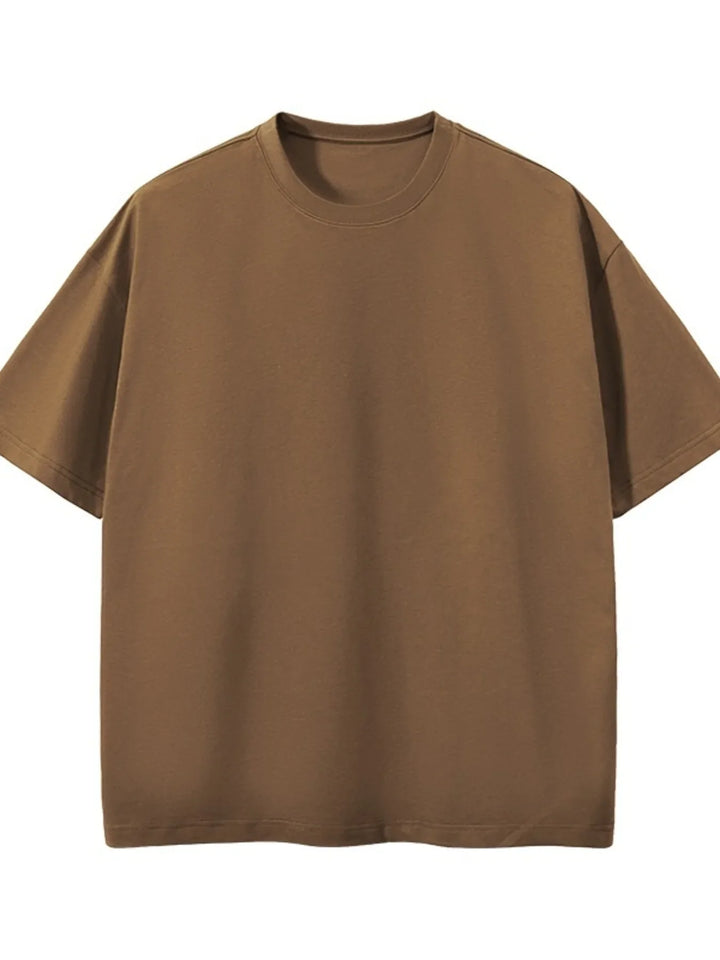 Men's Full Size Round Neck Short Sleeve T-Shirt Plus Size