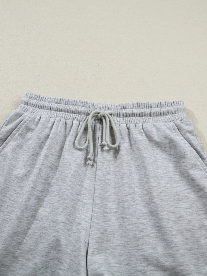 Polo Collar Short Sleeve Top and Shorts Set