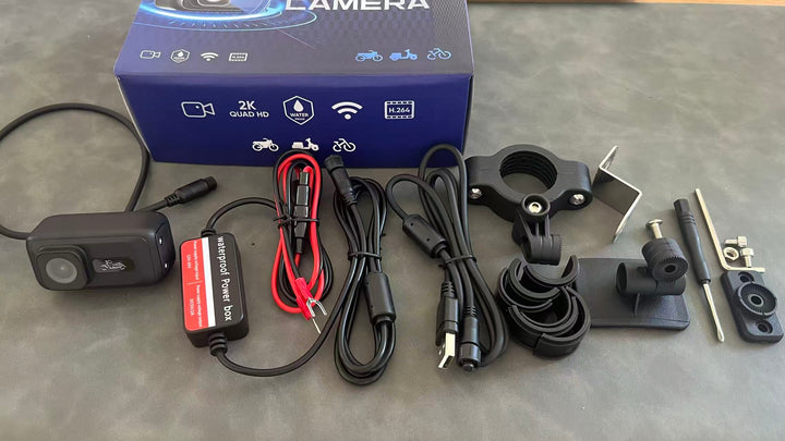 2K Motorcycle Dash Cam Outdoor Riding Waterproof Sports Camera For Electric Bicycles
